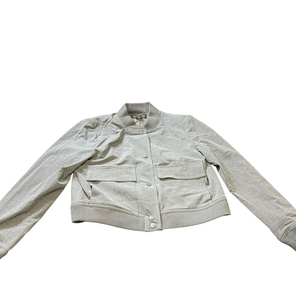 Rachel Zoe Gray Bomber Jacket – Size M – New Without Tags